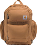 35L Triple-Compartment Backpack, Durable Pack with Laptop Sleeve and Duravax Abrasion Resistant Base,  Brown